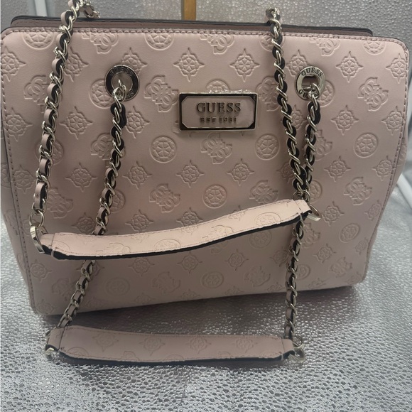 GUESS Logo Love Satchel NWT - Picture 6 of 10
